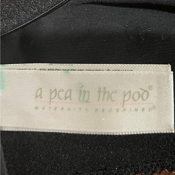 EUC A Pea In The Pod Nursing Maternity Black 36D Lace Trim Smooth T shirt Bra - Picture 12 of 14